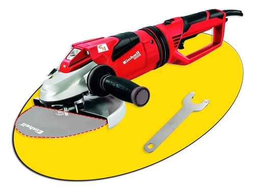 Amoladora Angular Einhell Te-ag 230 Dp De 230 Mm Y 2300 W Rojo Y Negro 60 Hz