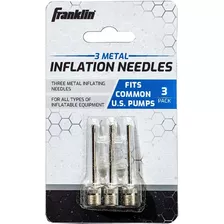 Franklin Sports Agujas Infladoras De Metal, Paquete De 3, P.