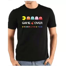 Camisa Geeks - Malha - Gameover - Pacman