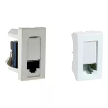 Tomada Dados Lcs2 Rj45 Cat6 Pial Plus+legrand Branco 5peças 