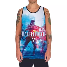 Camiseta Regata Jogo Battlefield 2042 Guerra Tiro Bala 4