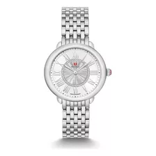 Michele Serein Mid Silver Sunray W Diamond Dial & Bracelet 