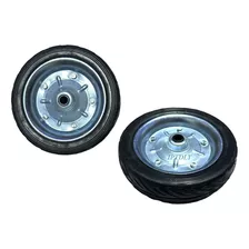 Set 2 Ruedas Para Carro Yegua 6 Pulgadas 15 Cm Maciza 10mm