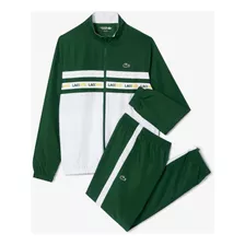 Conjunto Esportivo Jaqueta Lacoste Tennis Listras Laterais