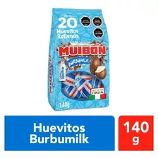 20 Huevitos Chocolate Muibon Rellenos Crema De Leche 140g