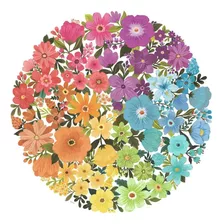 Puzzle Círculo De Flores De Colores 500 Piezas- Ravensburger