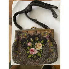 Cartera Muy Antigua Con Piedras De Ornamentación Y Hecha Man