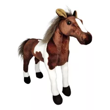 Cavalo De Pelúcia Realista Fazendinha 42 Cm ( 2 Cores) 