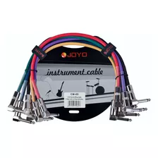 Cable Interpedal Joyo Cm-05 6pcs Blindado, De 1.2ft 35 Cms