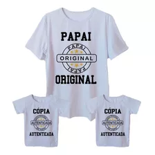 Kit Camisetas Tal Pai Tal Filhos 1 Adulto E 2 Infantil 3 Pçs