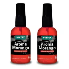 2 Arominha Spray Morango Cheirinho Carro Ambiente Vintex
