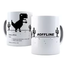 Caneca Estou Offline, Café