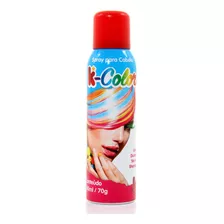 Tinta De Cabelo Vermelho Spray 150ml Abrakadabra Fantasia 