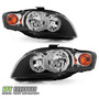 Par Faros Negro Interior Audi A4 Cabriolet 2008 2.0l