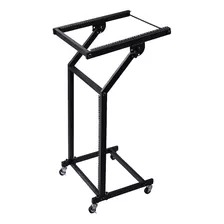 Aw Rolling Dj Mixer Stand Stage Cart Ajustable Rack Mount St