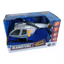 Helicoptero Teamsterz Con Luz Y Sonido Art 14081 Color Gris