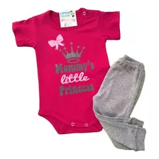 Conjunto Bebe Nena Varon Body Manga Corta Pantalon Algodon