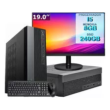 Pc Completo Slim Office I5 Memória 8gb Ssd 240gb