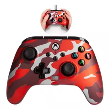 Controle Joystick Powera Para Xbox Series X/s C/fio Camo Red