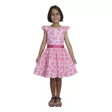 Vestido Infantil De Festa Aniversário Xadrez Quadriculado