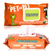 Pet N Pet Toallitas Para Perros 100 % A Base De Plantas Para