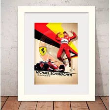 Quadro Ayrton Senna F1 Piloto 56x46cm Vidro +paspatur W1634