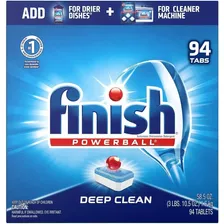 Detergente Para Lavavajillas Finish Powerball Deep Clean Con 94 Tabletas