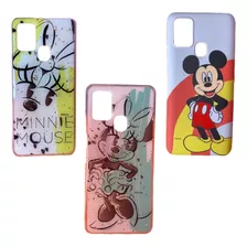 Carcasa Disney Compatible Con Samsung A21s (minnie Y Mickey)