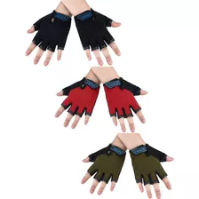 3 Pares De Guantes De Bicicleta Para Niños, Guantes De Med.