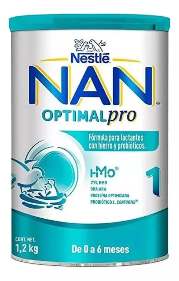 Leche De Fórmula En Polvo Nestlé Nan Optimal Pro 1 En Lata De 1.2kg - 0 A 6 Meses
