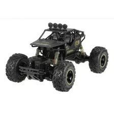 Carrinho Rock Controle Remoto Crawler 4x4 Off Road 1:16 4ch Cor Preto