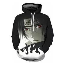 Moletom Com Capuz Anime Naruto Itachi 3d Impresso Digital