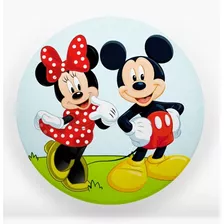 Painel Redondo Tecido Sublimado Mickey E Minnie 1,30x1,30