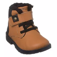 Bota Infantil Couro Masculina Coturno Ortopé Baby Boot