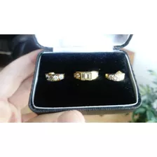 Set Anillo De Compromiso Y Aretes