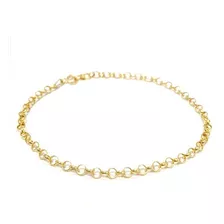 Pulseira Portuguesa Em Ouro 18k Bracelete Elo Português