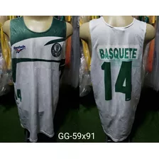 Camisa Regata Palmeiras Basquete Original Branca Anos 90 #14