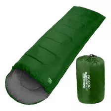 Bolsa De Dormir Waterdog Inca 200 Camping Termica 0° Capucha Color Verde