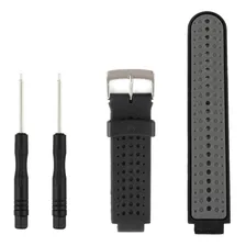 Kit Pulseira Para Garmin 235 735xt + 2 Chaves Para Troca Cor Preta, Cinza