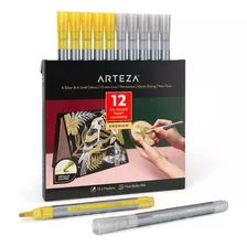 Arteza Marcadores De Pintura Metálicos A Base De Aceite, Paq