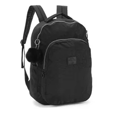 Mochila Escolar Up4you Luxcel Pompom Preto - 7151