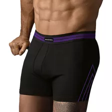 Boxer Bakhou 2028 ALG Y Lycra Liso C/estampa Localizada