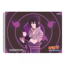 Caderno Cartografia E Desenho Naruto Capa Dura Com Adesivos