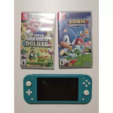 Nintendo Switch Lite Usada Con 2 Juegos 