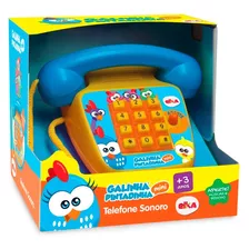 Telefone Infantil Sonoro Foninho Elka Galinha Pintadinha Min