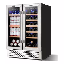 Refrigerador De Vino Y Bebidas Con Mostrador Bloqueable