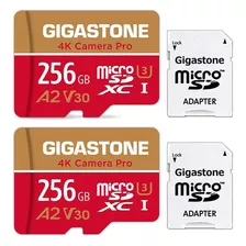 Gigastone - Tarjeta Micro Sd De 256 Gb, Grabación De Vídeo