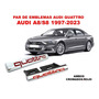 Emblema Quattro Audi A8/s8 1997-2023 Negro/rojo