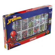 Jogo Dominó Spider-man Marvel 28 Peças - Etitoys