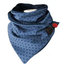 Botón Para Bufanda Triangular Con Lunares, Cuello Grueso, Ca